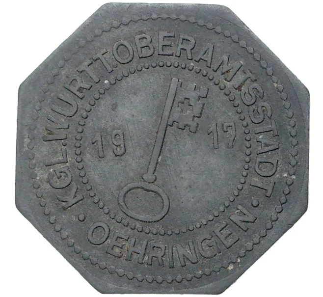 Монета 10 пфеннигов 1917 года Германия — город Эринген (Нотгельд) (Артикул M2-56626)