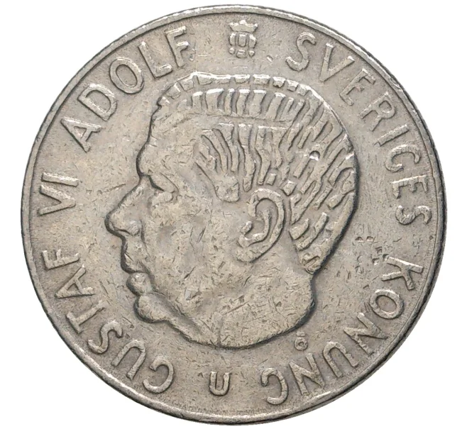 Монета 1 крона 1969 года Швеция (Артикул M2-56485)