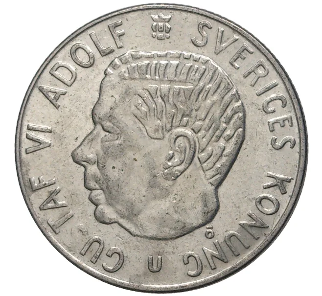 Монета 1 крона 1972 года Швеция (Артикул M2-56489)