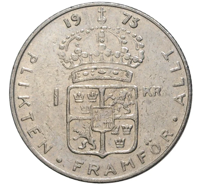 Монета 1 крона 1973 года Швеция (Артикул M2-56491)