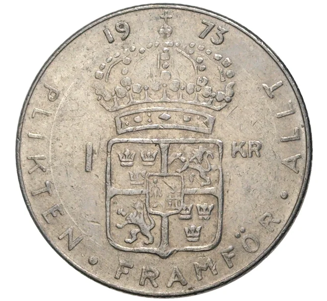 Монета 1 крона 1973 года Швеция (Артикул M2-56492)