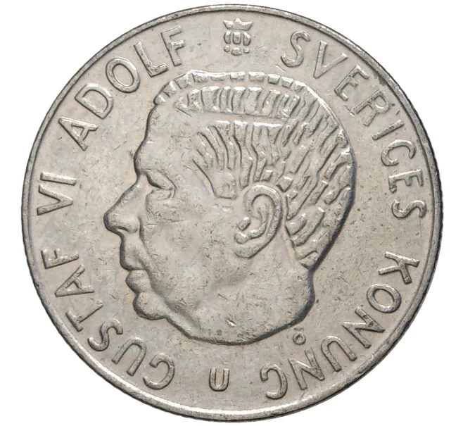 Монета 1 крона 1973 года Швеция (Артикул M2-56496)