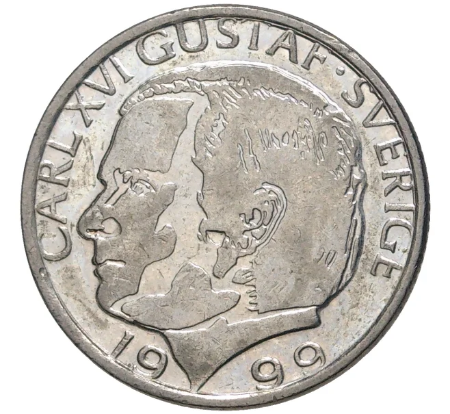 Монета 1 крона 1999 года Швеция (Артикул M2-56515)