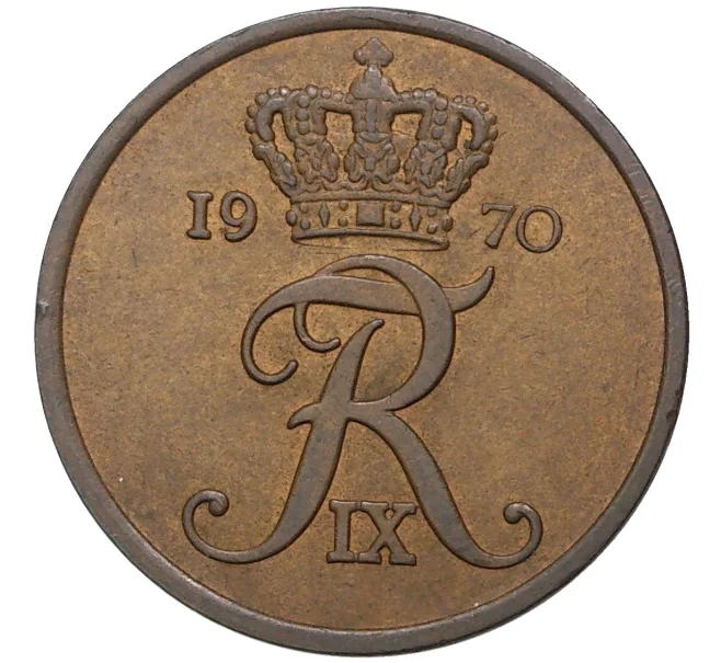Монета 5 эре 1970 года Дания (Артикул M2-56518)