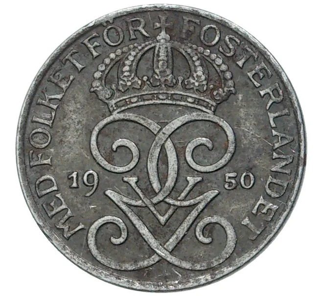 Монета 1 эре 1950 года Швеция (Артикул M2-56537)