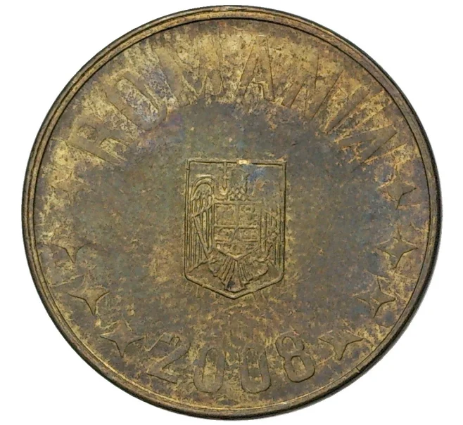 Монета 1 бан 2008 года Румыния (Артикул M2-56541)