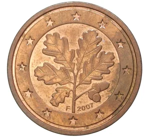 2 евроцента 2007 года Германия