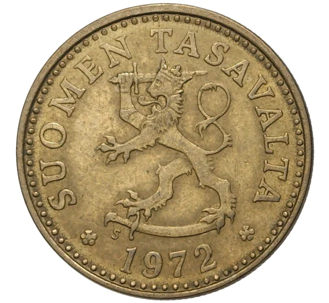 Монета 10 пенни 1972 года Финляндия (Артикул M2-56552)