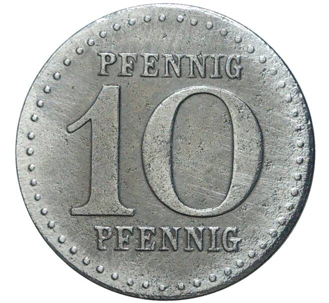 Монета 10 пфеннигов 1919 года Германия — город Наумбург(Нотгельд) (Артикул M2-56839)