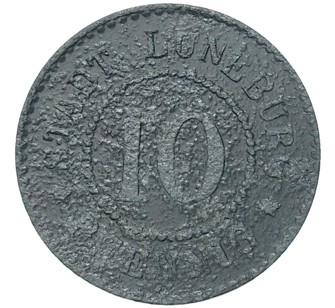 Монета 10 пфеннигов 1917 года Германия — город Лнебург (Нотгельд) (Артикул M2-56848)