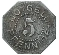Монета 5 пфеннигов 1919 года Германия — Хайлигенштадт и Ворбис (Нотгельд) (Артикул M2-56851)