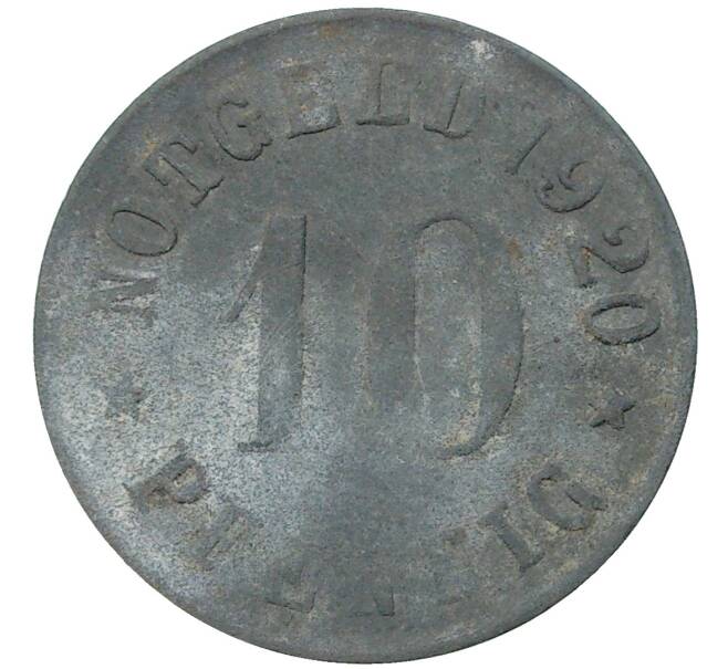 Монета 10 пфеннигов 1920 года Германия — город Ольпе (Нотгельд) (Артикул M2-56859)