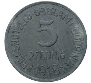 5 пфеннигов 1918 года Германия — город Гёппинген (Нотгельд)