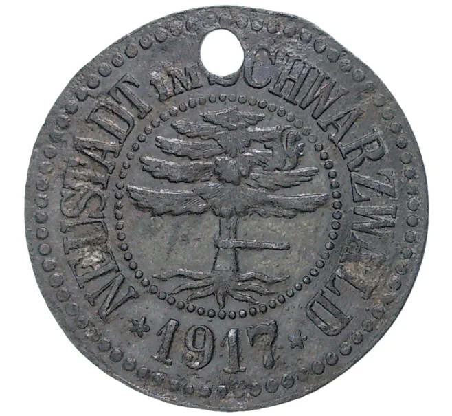 Монета 10 пфеннигов 1917 года Германия — город Нойштадт в Шварцвальде (Нотгельд) (Артикул M2-56883)