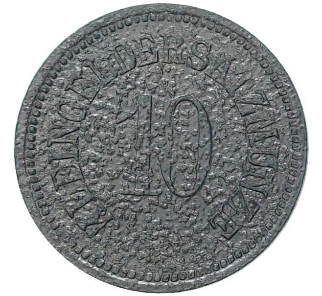 Монета 10 пфеннигов 1920 года Германия — город Лихтенфельс (Нотгельд) (Артикул M2-56885)