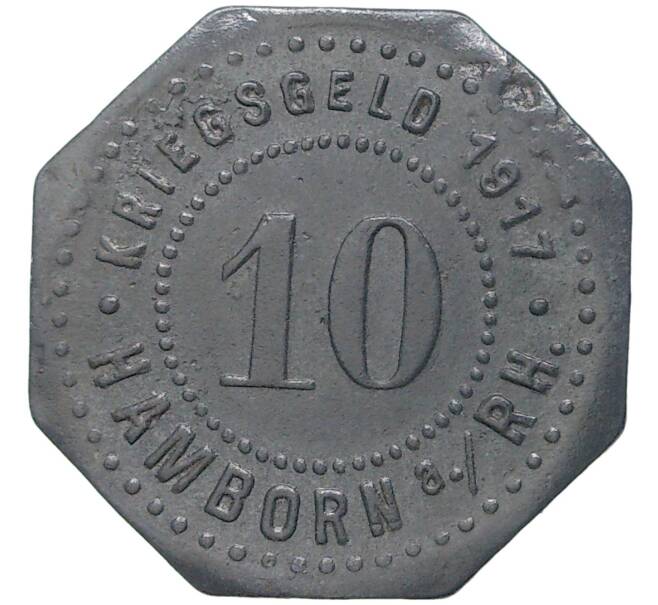 Монета 10 пфеннигов 1917 года Германия — город 150 000 (Нотгельд) (Артикул M2-56890)
