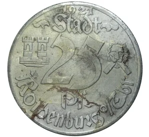 25 пфеннигов 1921 года Германия — город Ротенбург (Бавария) (Нотгельд)