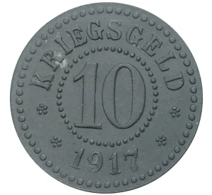 10 пфеннигов 1917 года Германия — город Фойхтванген (Нотгельд)