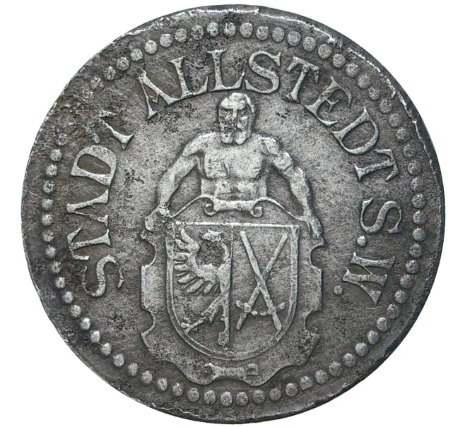 Монета 50 пфеннигов 1917 года Германия — город Альштедт (Нотгельд) (Артикул M2-56951)