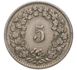 5 раппенов 1953 года Швейцария