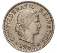 Монета 5 раппенов 1953 года Швейцария (Артикул M2-56651)