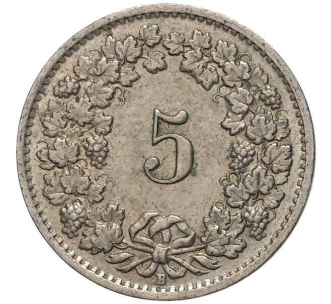Монета 5 раппенов 1955 года Швейцария (Артикул M2-56666)
