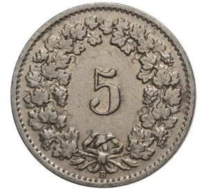 5 раппенов 1957 года Швейцария