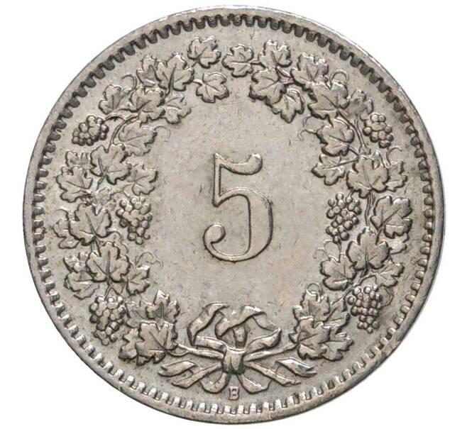 Монета 5 раппенов 1959 года Швейцария (Артикул M2-56711)