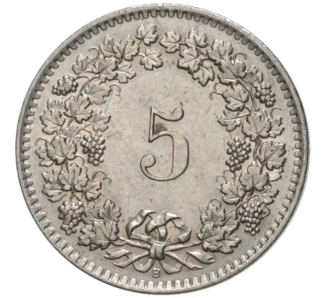 Монета 5 раппенов 1959 года Швейцария (Артикул M2-56715)