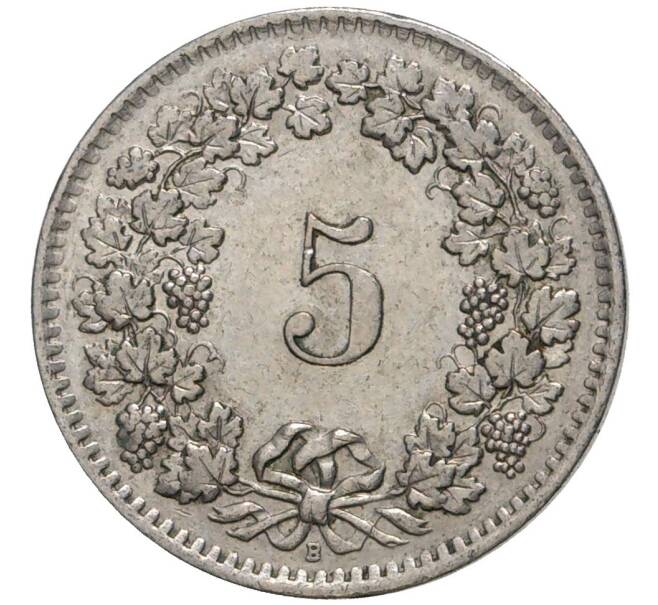 Монета 5 раппенов 1962 года Швейцария (Артикул M2-56723)