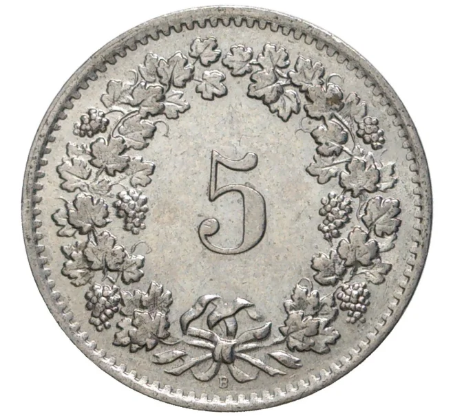 Монета 5 раппенов 1964 года Швейцария (Артикул M2-56748)
