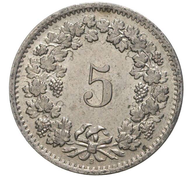 Монета 5 раппенов 1968 года Швейцария (Артикул M2-56770)