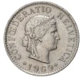 Монета 5 раппенов 1969 года Швейцария (Артикул M2-56777)