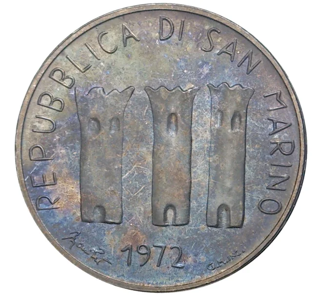 Монета 500 лир 1972 года Сан-Марино (Артикул M2-56961)