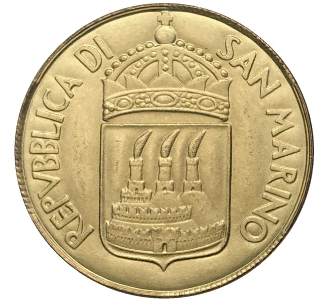 Монета 20 лир 1973 года Сан-Марино (Артикул M2-56966)