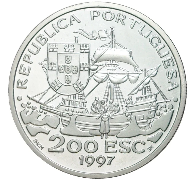 Монета 200 эскудо 1997 года Португалия «445 лет со дня смерти святого Франциска Ксаверия» (Артикул M2-56984)