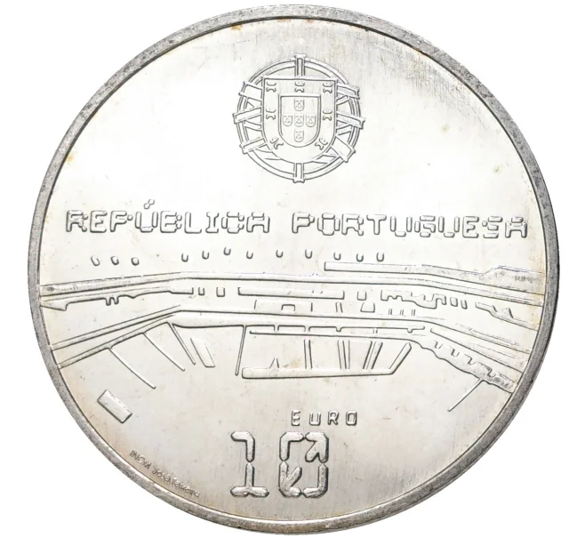 Монета 10 евро 2006 года Португалия «Чемпионат мира по футболу 2006 в Германии» (Артикул M2-56998)