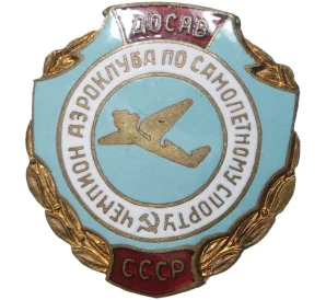 Знак ДОСАВ «Чемпион аэроклуба по самолетному спорту»