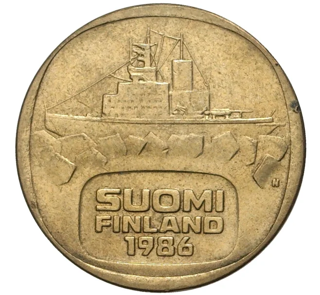 Монета 5 марок 1986 года Финляндия (Артикул K11-71063)