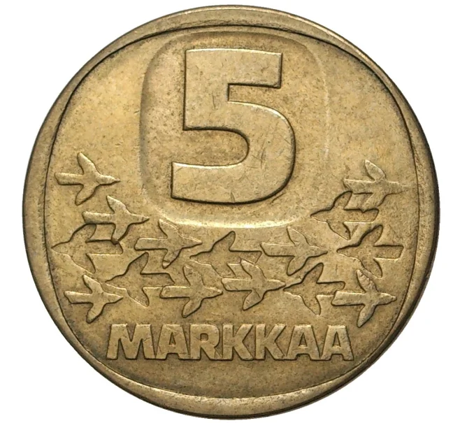 Монета 5 марок 1986 года Финляндия (Артикул K11-71063)