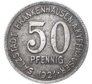 50 пфеннигов 1921 года Германия — город Франкенхаузен (Нотгельд)