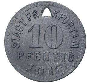 10 пфеннигов 1917 года Германия — город Франкфурт-на-Майне (Нотгельд)