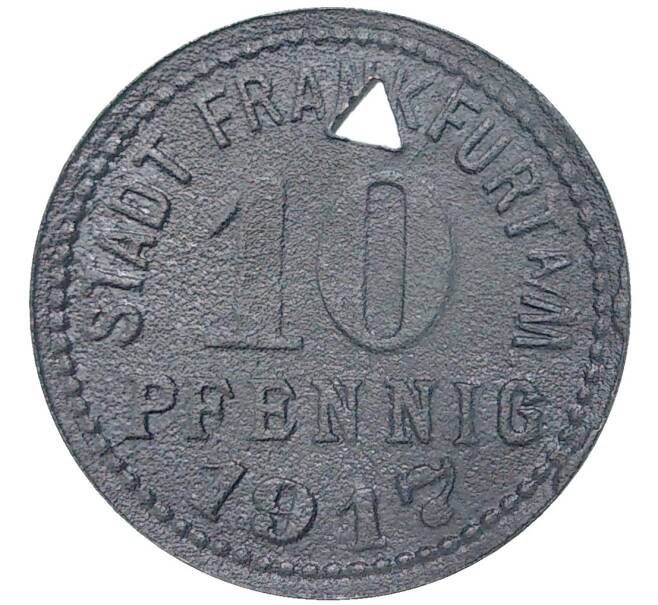 Монета 10 пфеннигов 1917 года Германия — город Франкфурт-на-Майне (Нотгельд) (Артикул M2-57074)