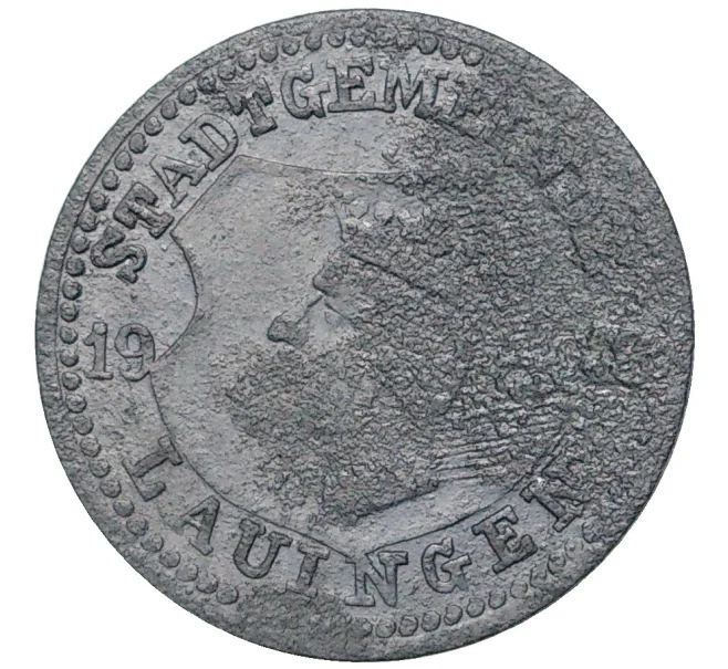 Монета 5 пфеннигов 1918 года Германия — город Лауинген (Нотгельд) (Артикул M2-57112)