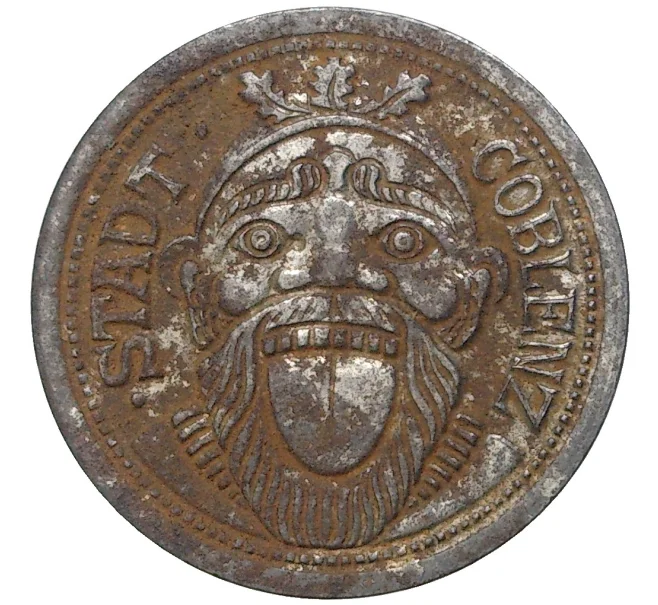 Монета 10 пфеннигов 1920 года Германия — город Кобленц (Нотгельд) (Артикул M2-57113)