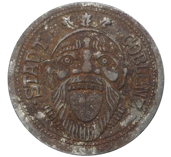 Монета 10 пфеннигов 1920 года Германия — город Кобленц (Нотгельд) (Артикул M2-57115)