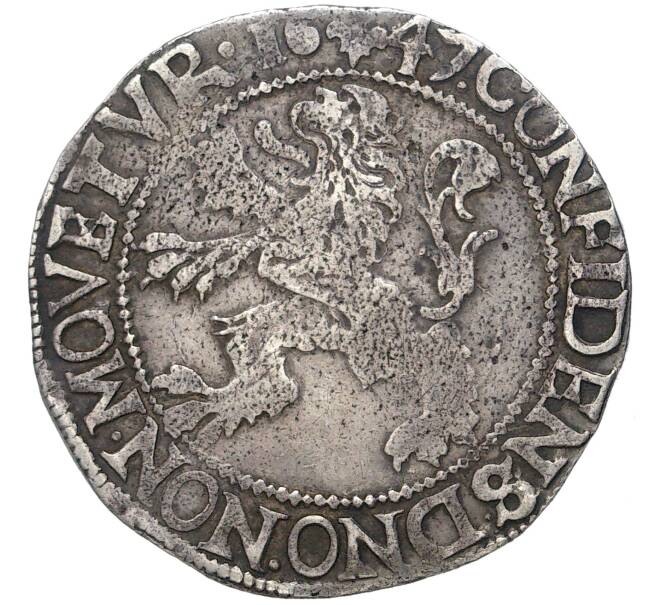 Монета 1 левендаальдер 1647 года Голландская республика (Нидерланды) — город Кампен (Артикул M2-57122)