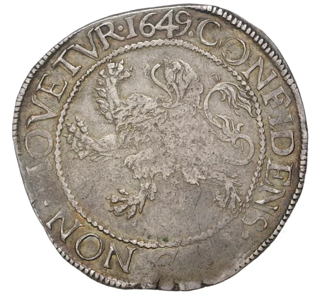 Монета 1 левендаальдер 1649 года Голландская республика (Нидерланды) — провинция Голландия (Артикул M2-57128)
