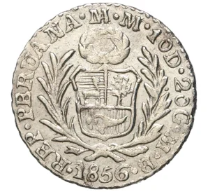 1/2 реала 1856 года Перу