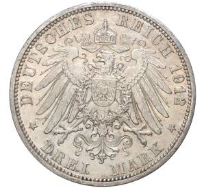 3 марки 1912 года Германия (Пруссия)